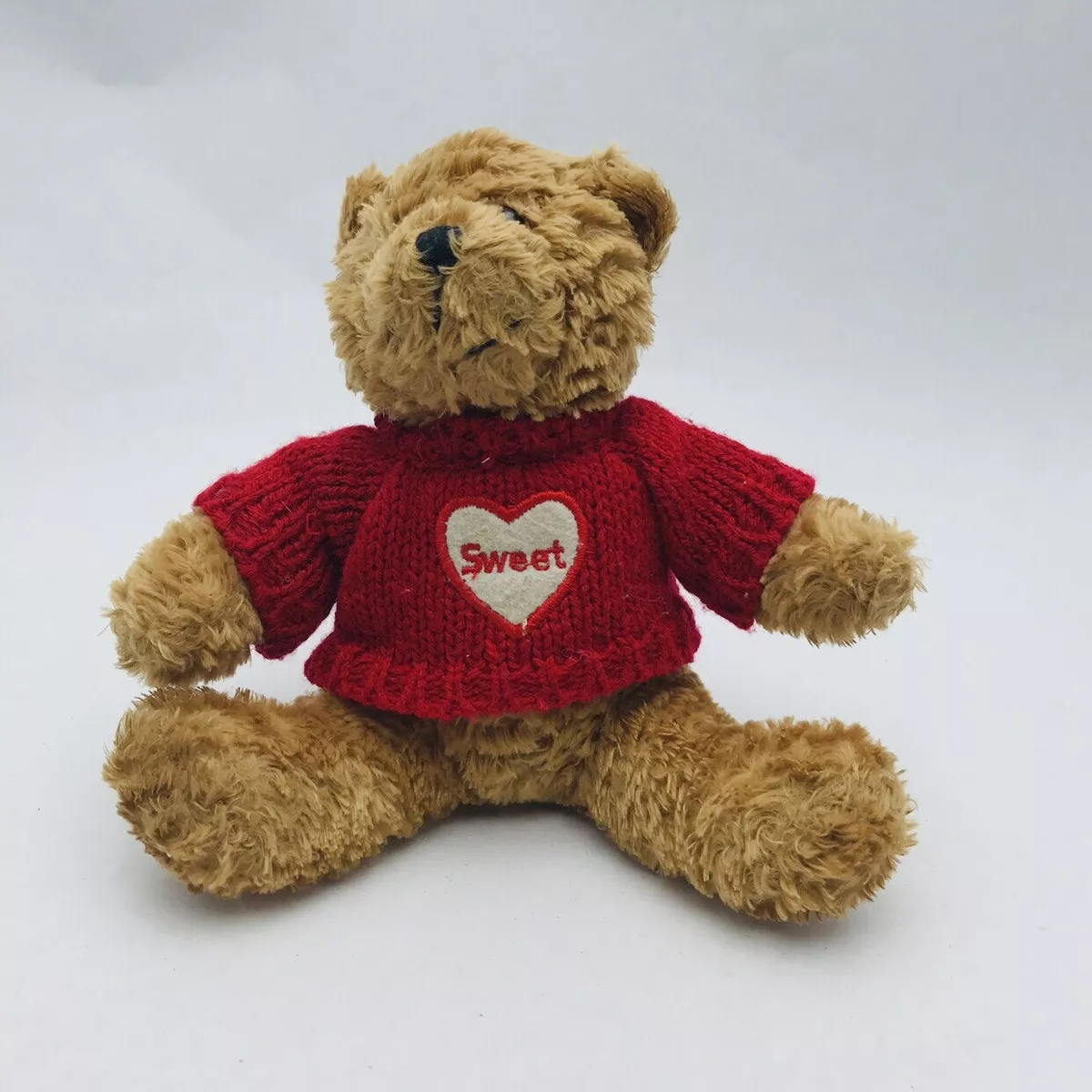Galerie Valentines Day TEDDY BEAR 6 Brown Plush Target Red Heart