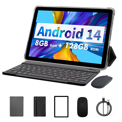 PRITOM TAB11 Android 14 Tablet 10 Inch, 8GB(4+4 Expand) RAM +