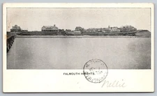 Across The Bay Panoramic Of Falmouth Mass C1906 UDB Postcard M8