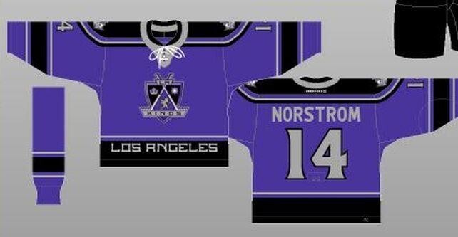 LOS ANGELES LA KINGS 2006-2007 Reebok NHL AUTHENTIC 3RD HOCKEY