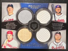 2013 Topps Museum Collection Primary Pieces Quad Relics #8 Mauer Bench McCann