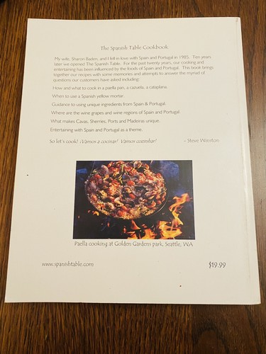 The Spanish Table Cookbook Signed Steve Wilson Paella Cazuelas 2005 PB - Picture 3 of 7