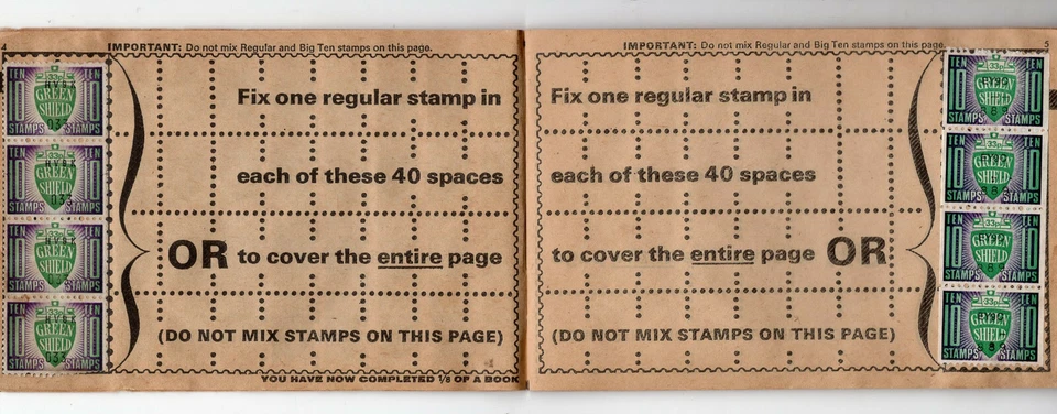 GREAT BRITAIN, 212 CINDERELLAS ON BOOKLET, GREEN SHIELD, VF - Image 4 of 4