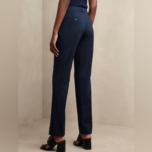 NWT! Banana Republic Women’s Navy Logan Bootcut Trouser Fit Pants - 0 PETITE - Picture 4 of 5