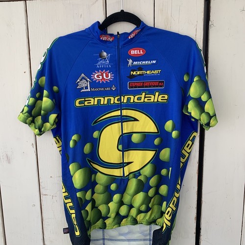 Maillot Cyclisme Vintage Saeco Cannondale - Rouge, Manches Courtes, Taille XL