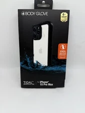 Body Glove Tidal Waterproof with MagSafe Case For iPhone 15 Pro Max- Clear/Black