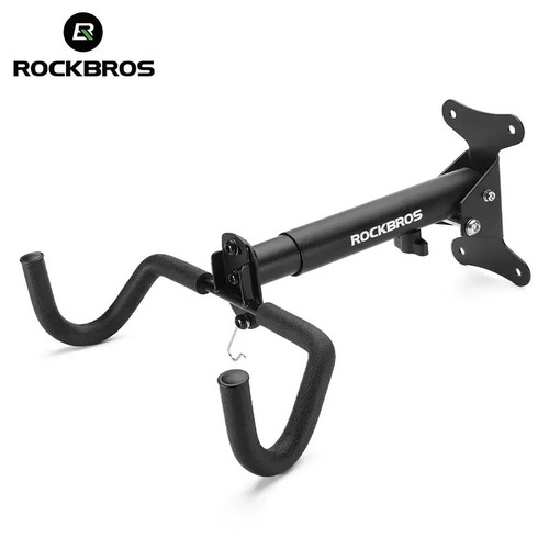 ROCKBROS Bicycle Wall Hanger Retractable Parking Stand Carbon Steel Storage Rack - Picture 3 of 11