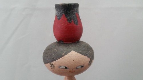 Vintage kreatives indisches Mädchen - japanische Holzpuppe KOKESHI  - Bild 3 von 7