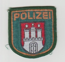 Polizei HAMBURG  -- grün -- Stoffabzeichen