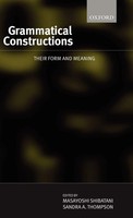 Thompson Shibatani (U. A.) | Grammatical Constructions | Buch | Englisch (1996)