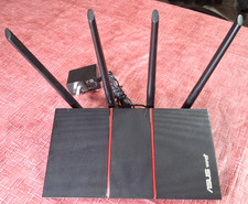 Good Used ASUS MODEL RT-AX55 Dual Band WiFi 6 Router - Black