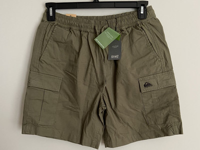 Quicksilver Men's Organic Cotton Cargo Shorts Small New With Tags