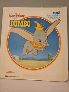 Walt Disney's Dumbo RCA SelectaVision VideoDisc CED Classic Animation Film