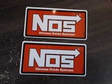 Lot Of 2 Nos Nitrous Oxide Racing Decals Stickers Street Outlaw Nhra Pdra