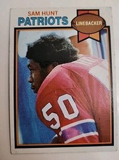 1979 Topps Football Card 181 Sam Hunt New England Patriots 