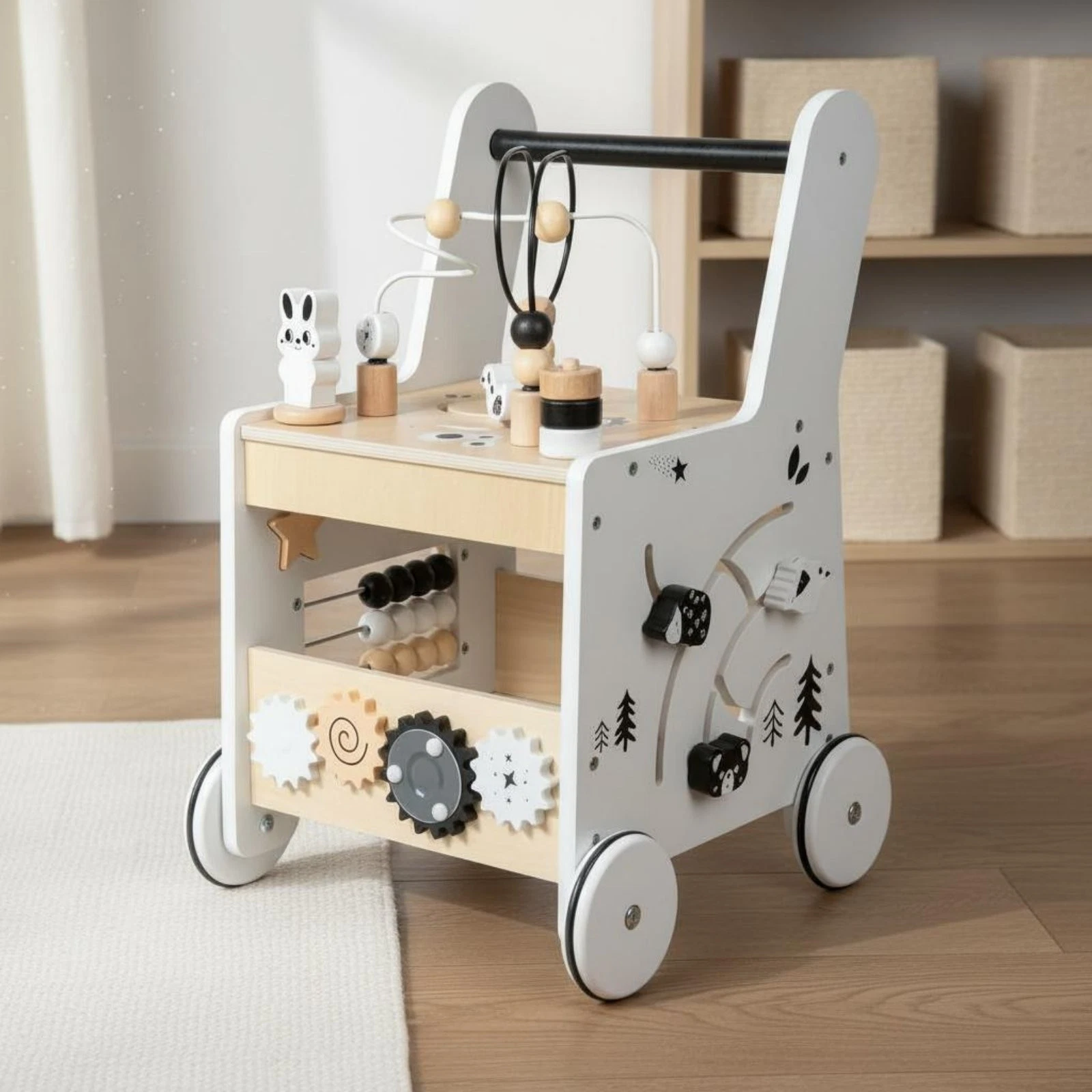 Multifunction Baby Mobility Trolley Fine Movement Skills Wooden Baby Mobility
Opens in a new window