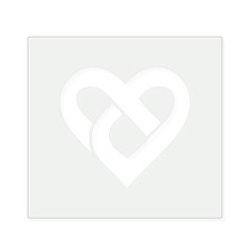 Heart Ribbon Modern Reusable Mylar Stencil, 10 mil Plastic Paint Stencil for Cra