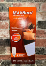 MaxHeat 12" x 15" Large Heating Pad Therapeutic Relief Moist Heat 60min Auto-off