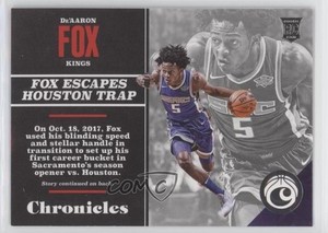 2017-18 Panini Chronicles Rookies De'Aaron Fox #107 Rookie RC
