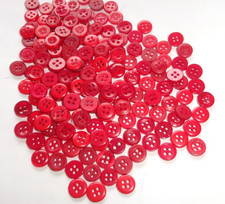LOT OF 175 RED color 4 hole 5/16th INCH BUTTONS