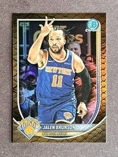 2025/26 Bowman Chrome NBA Jalen Brunson #BCV-62 Reptilian Refractor Knicks