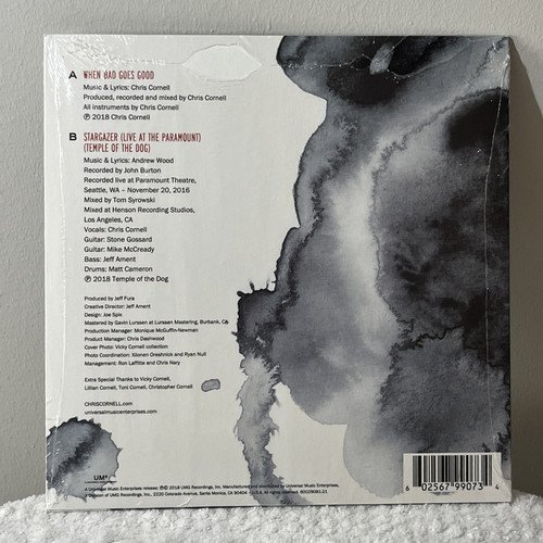 NEW Chris Cornell When Bad Does Good Record Store Day Marbled 7" Vinyl 5000 Only - Picture 3 of 4