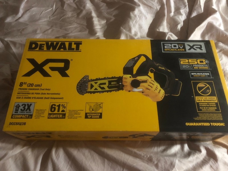 DeWalt 20V MAX DCCS623B 8 Battery Pruning Saw Tool Only