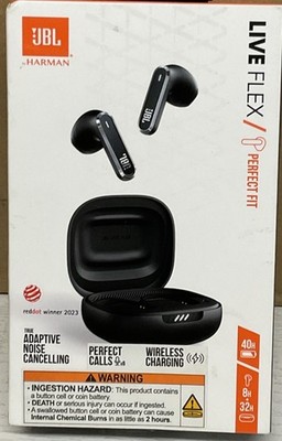  JBL Live Flex Perfect Fit Ear Buds Black