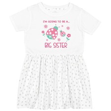 Inktastic I'm Going To Be A Big Sister Toddler Dress Children Sis Girl Pink Cute