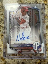 2025 Bowman Chrome Nieves Izaguirre Auto 1st #CPA-NI Phillies