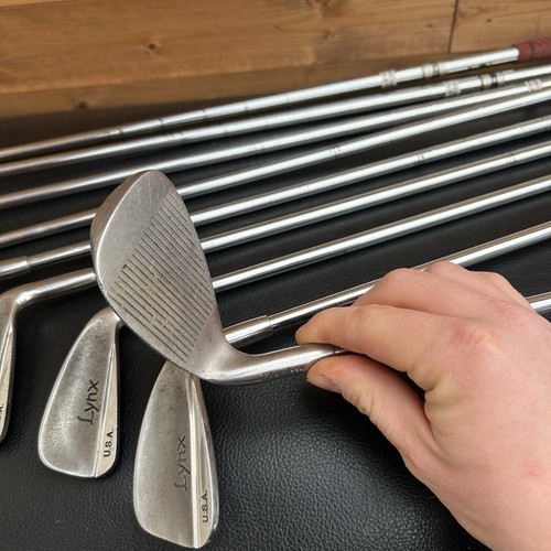 Lynx USA Golf Clubs Full Iron Set 3-9 + P, S Steel Shaft Right Handed - Picture 3 of 24
