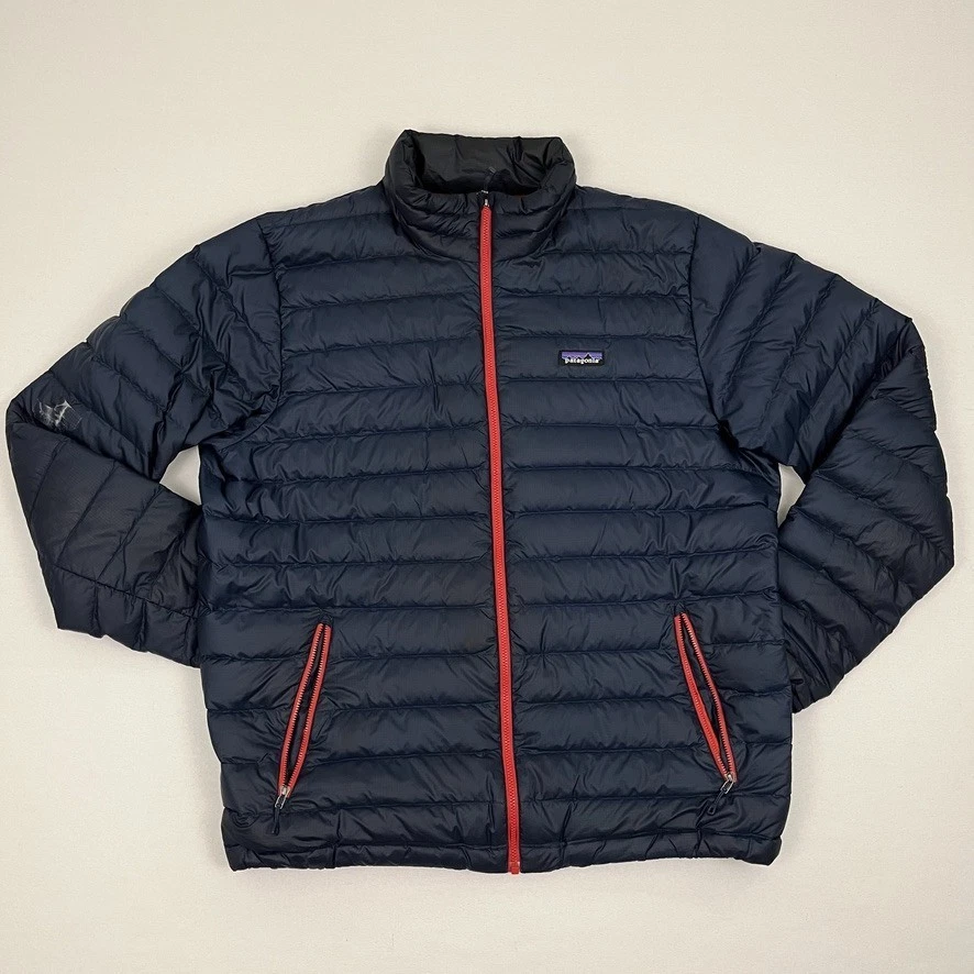 Patagonia Down Sweater Jacket Mens XL Blue Goose Insulated Puffer Hiking Outdoor