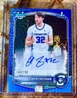 2025-26 Bowman #CPA-OF Owen Freeman Chrome Prospect Autographs Blue Mojo /150