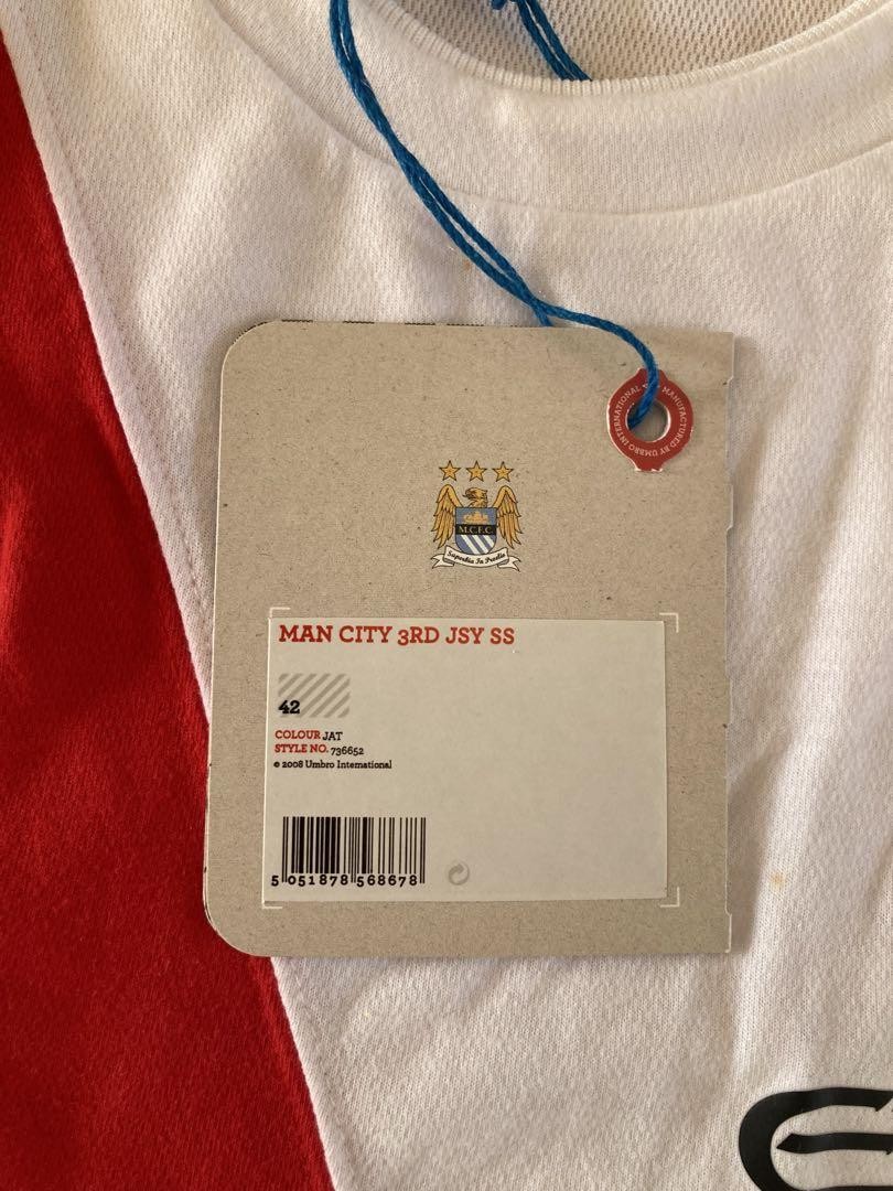 【CWC】マンチェスター・シティ 2010/11 3rdジャージ L size Umbro Manchester City 2010/11 3rd Jersey L Size White/Red