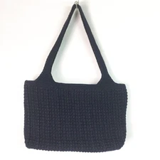 The SAK Shoulder Bag Navy Blue Crochet Purse