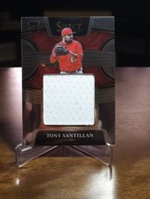 2022 Panini Select - Rookie Jumbo Swatches Tony Santillan #RJS-TO (RC, MEM) Reds