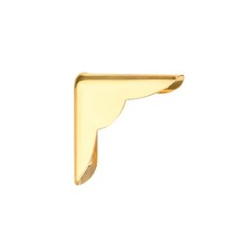 22mmx22mmx6mm Metal Book Corner Protector Edge Cover Guard Gold 30Pcs