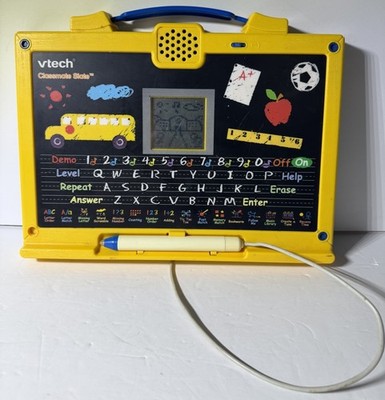 Vintage 2002 VTech Classmate Slate Touch Pad Educational RARE *TESTED/WORKS*