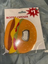 OLD EAST MAIN BURGER SHAPED METAL BOTTLE OPENER! BNIP!