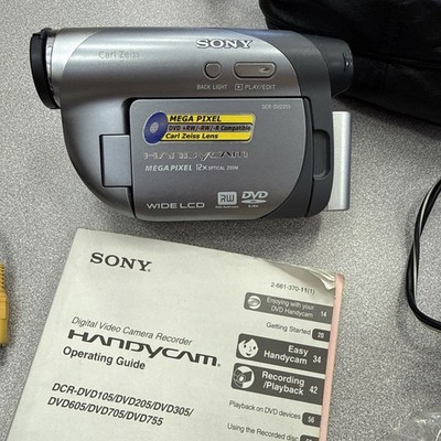 Sony Mega Pixel Handy Cam Carl Zeiss Lens Dvr-dvd