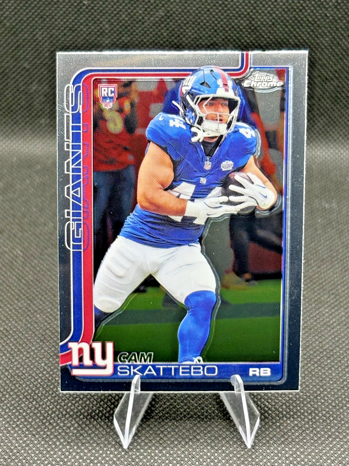 Cam Skattebo RC Rookie 2025 Topps Chrome #331 New York Giants