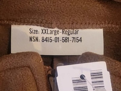 US NAVY NWU TYPE II/III COY FLEECE LINER FOR NAVY WORKING UNIFORM