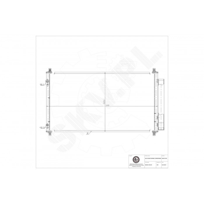 Plus d'air tiède avec ce condensateur de climatisation étanche pour Toyota Yaris 88460-0D220