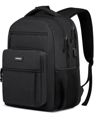 School Backpack for Teen Boys and Men - 15.6 Inch Laptop Backpack with USB Ch...