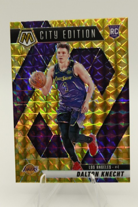 2024-25 Panini Mosaic Dalton Knecht City Edition Reactive Yellow Mosaic RC #271