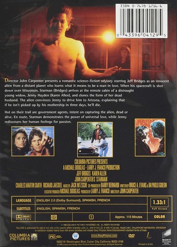 Starman (DVD) Jeff Bridges Karen Allen Charles Martin Smith (US IMPORT) - Picture 3 of 3