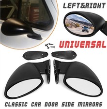 1pair Universal Car Vintage Door Wing Side Mirror Hot Rod Rat Rod Muscle Black 1pair Universal Car Vintage Door Wing Side Mirror Hot Rod Rat Rod Muscle Black