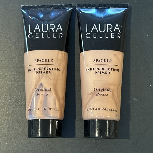 Lot of 2 Laura Geller Spackle Skin Perfecting Primer Original Bronze 4 oz Sealed - Picture 1 of 2