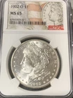 1902-O Morgan Silver Dollar MS-65 NGC Certified