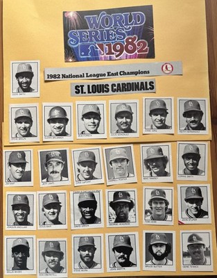 1982 World Series Program Player Cuts - U Pick